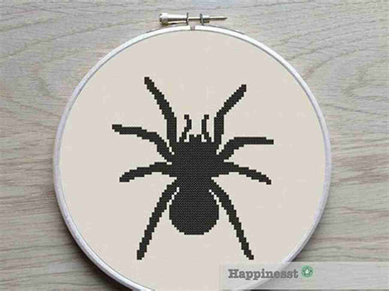 A Cross Stitch Design Of Various Creepy Spiders And Insects Cross Stitch For Halloween: 13 Spooky Designs: 13 Cross Stitch Designs Featuring A Variety Of Different Halloween Images (Caz Hoyle S Cross Stitch Designs)