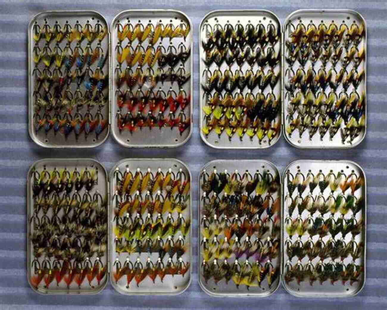 A Fly Box Filled With Neatly Organized Flies Of Different Sizes And Colors First Steps To Fly Fishing: The 1924 Classic Updated For Today