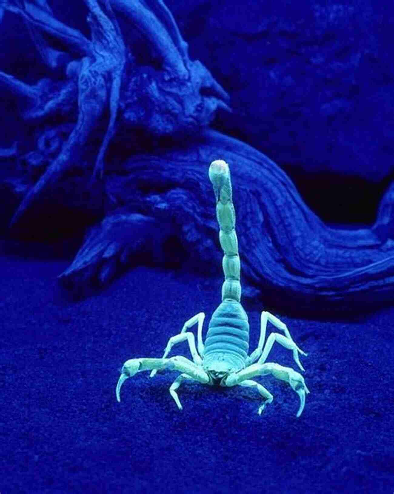 A Scorpion Under Ultraviolet Light Glowing Bright Green Scorpions: Plus Other Popular Invertebrates (The Herpetocultural Library)