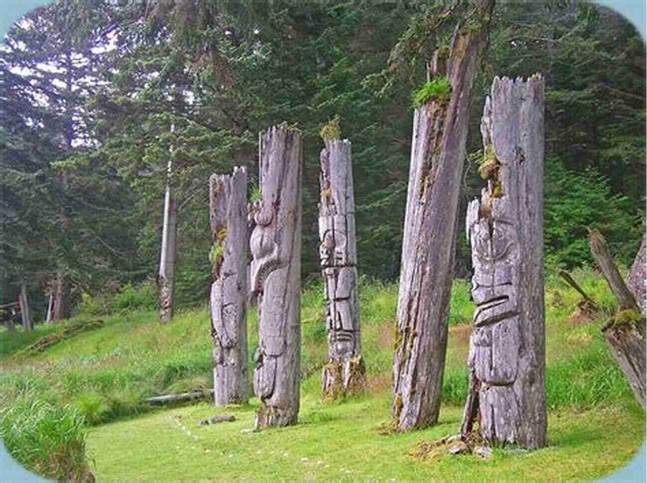 Ancient Totems At Haida Gwaii Farther Up The Main (Coastal British Columbia Stories 7)