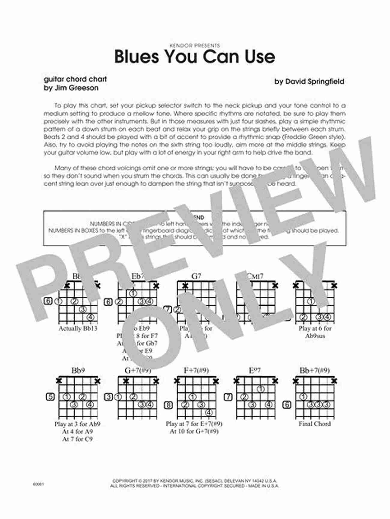 Blues You Can Use Guitar Chords Blues You Can Use: Guitar Chords