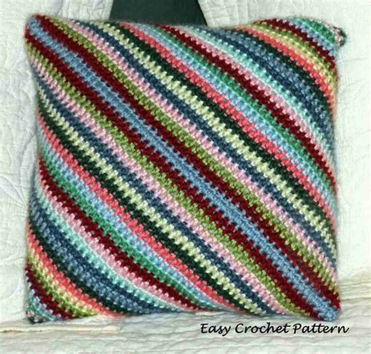 Crochet Striped Pillow Pattern Pillow Crochet Tutorials: Crochet Pillow And Cushions Patterns And Stitches: Pillow Crochet Patterns