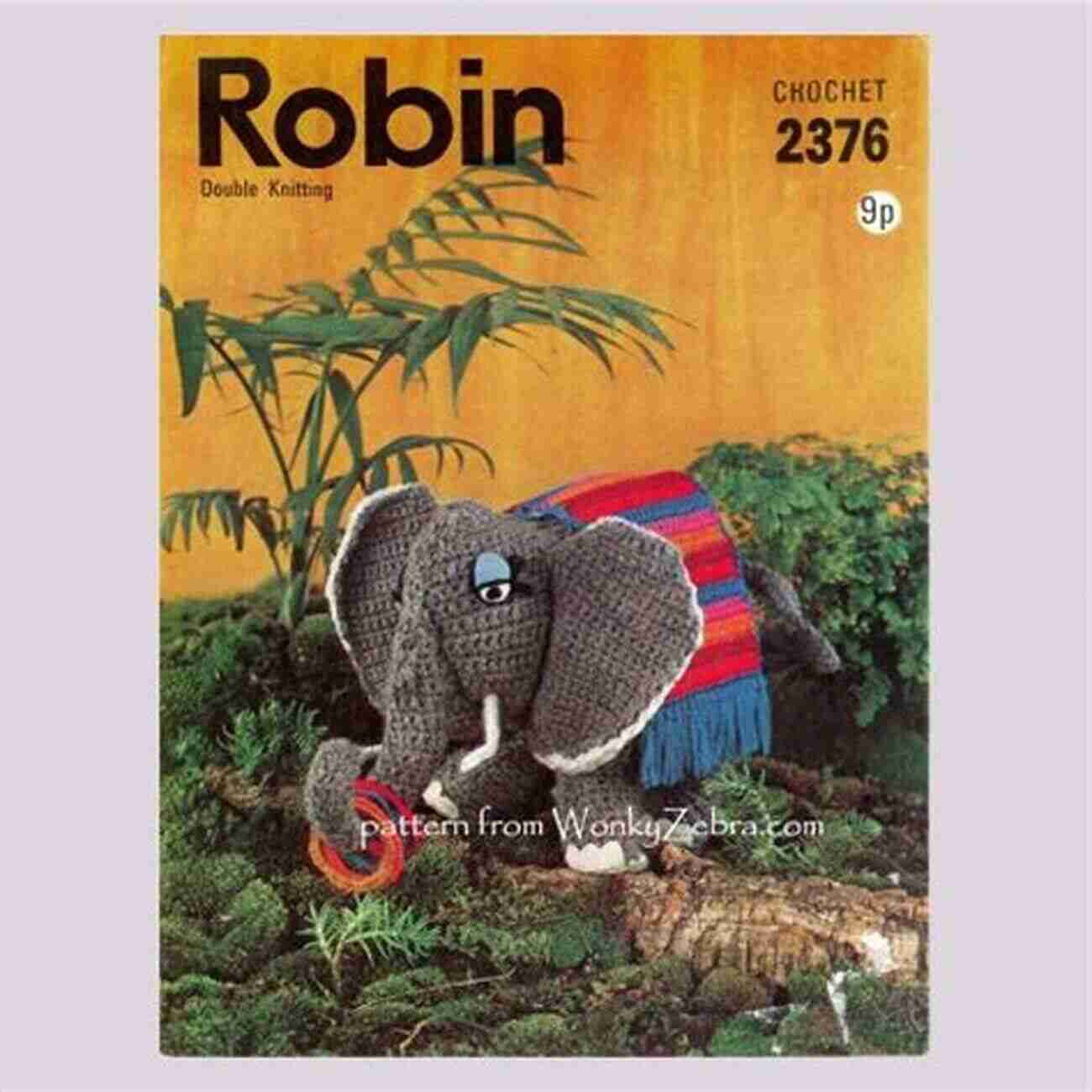 Crocheted Elephant Toy Pattern Book Cover ELEPHANT Crochet Pattern Ebook By HomeArtist Designs