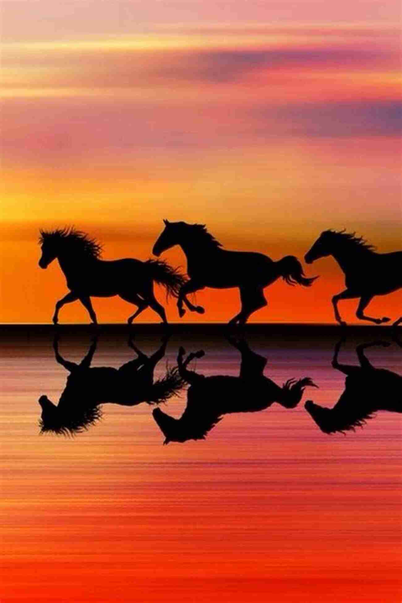 Horses Galloping Through Wild Fields During A Stormy Sunset Morning Gallop: A Short Story Of Horses And Survival