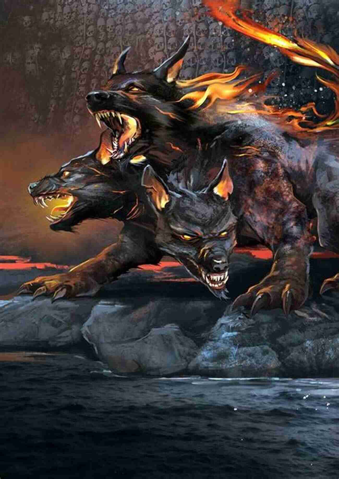 Illustration Of Cerberus A Three Headed Dog Guarding The Gates Of The Underworld Ancient Greece Has Monsters Too Ancient Greece Illustrated Children S Ancient History