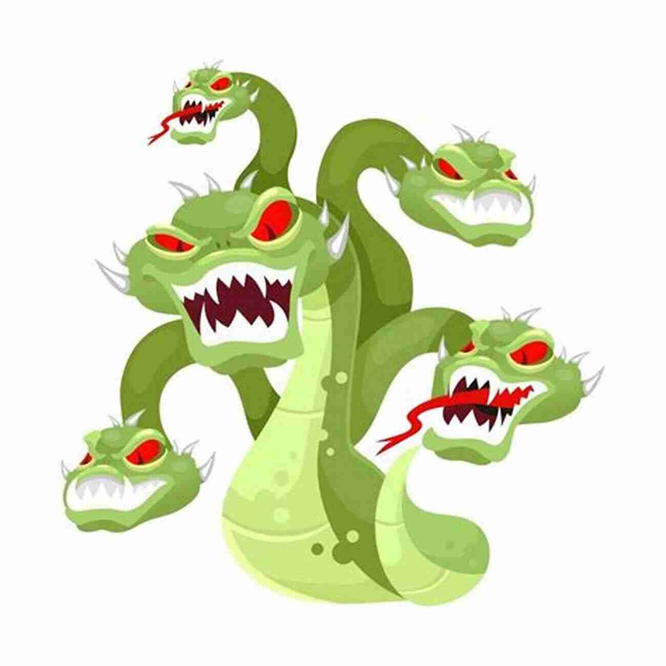 Illustration Of Hydra A Multi Headed Serpent Like Creature Ancient Greece Has Monsters Too Ancient Greece Illustrated Children S Ancient History