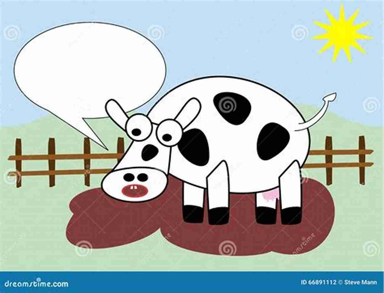 Illustration Of A Cow Refusing To Moo Make Me Laugh Rhymes Vol 8: Humorous Poems For Kids