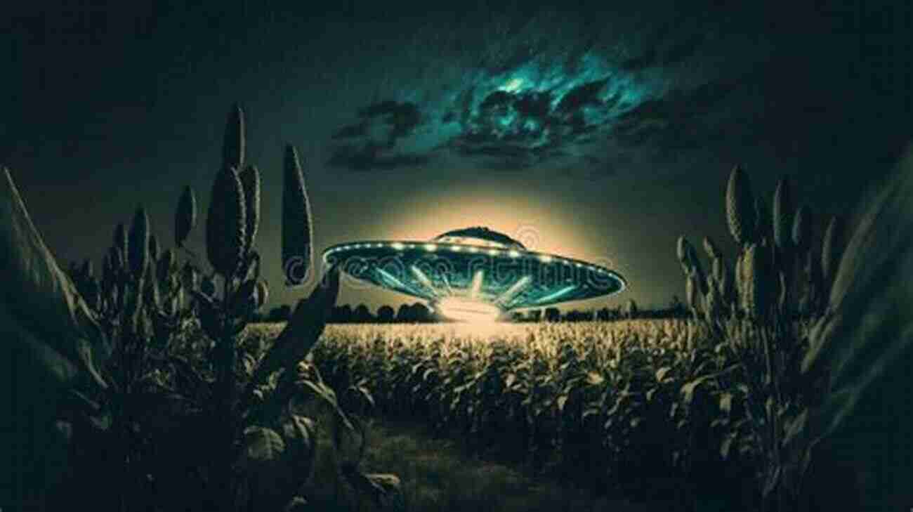 Illustration Of An Alien Spaceship Hovering Over A Cornfield At Night Part 6 The Real And Secretive World Of Aliens And UFOs Known Only To 75 Americans ( Above Top Secret Information About Aliens UFOs)