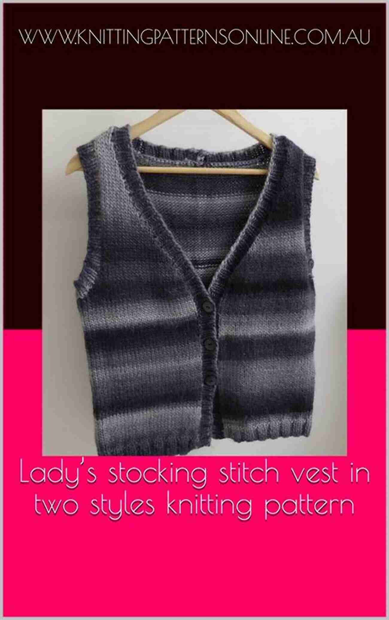 Lady Stocking Stitch Vest In Two Styles Knitting Pattern Roxie Lady S Stocking Stitch Vest In Two Styles Knitting Pattern Roxie