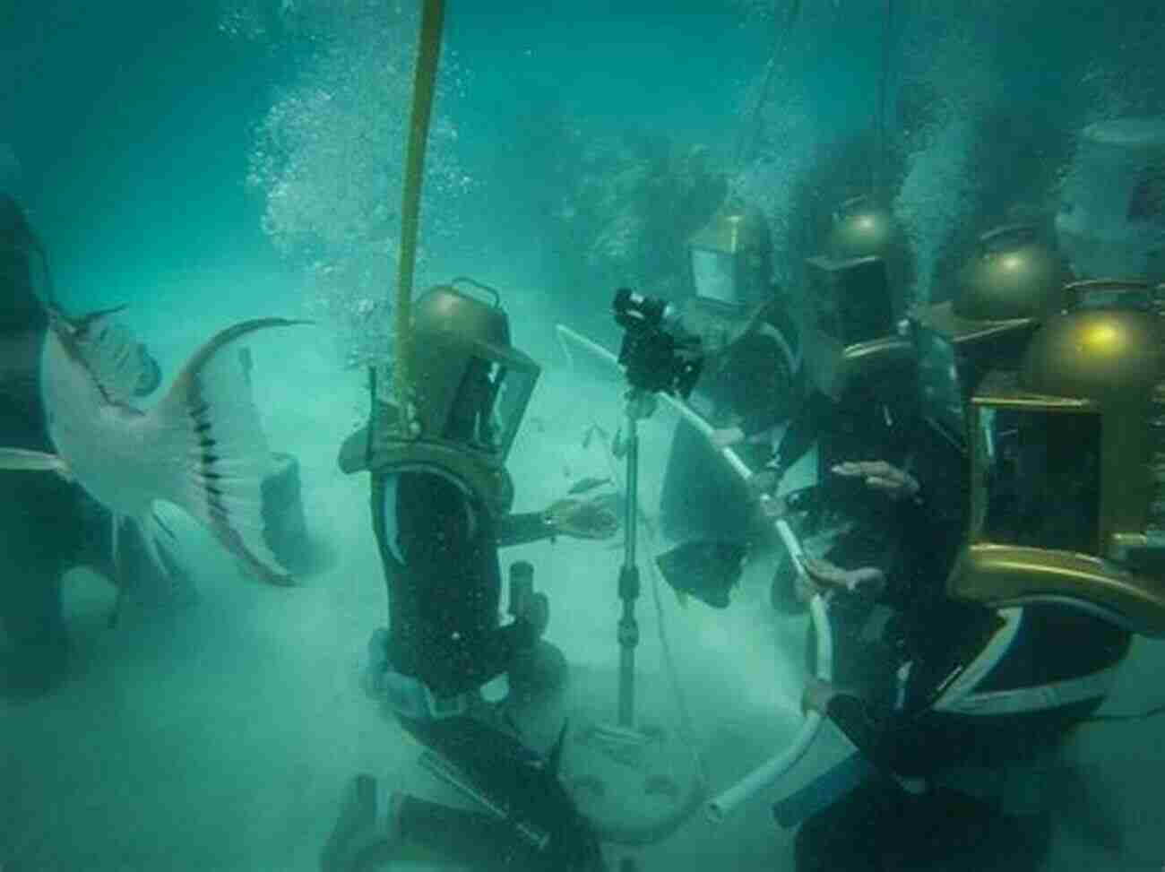 Owen Hartley Facing A Shark While Diving Owen Hartley Or Ups And Downs A Tale Of Land And Sea