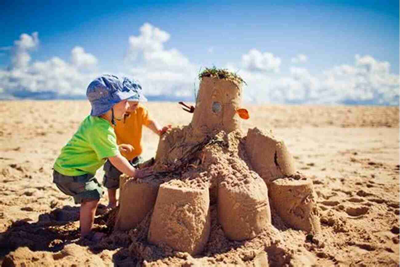 Parents And Kids Building Sandcastles On A Tropical Beach How To Travel The World With Kids: Practical Healthy Tips On How To Afford Plan Enjoy And Remember Your Travel Adventures With Kids BONUS: Healthy Uncooked Recipes