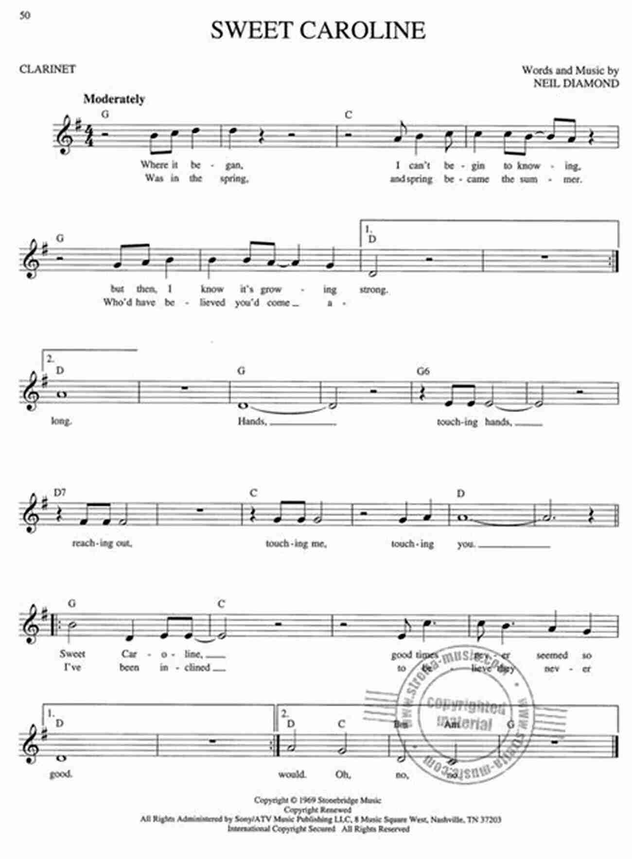 Sheet Music With Easy Pop Melodies For Clarinet Easy Pop Melodies For Clarinet