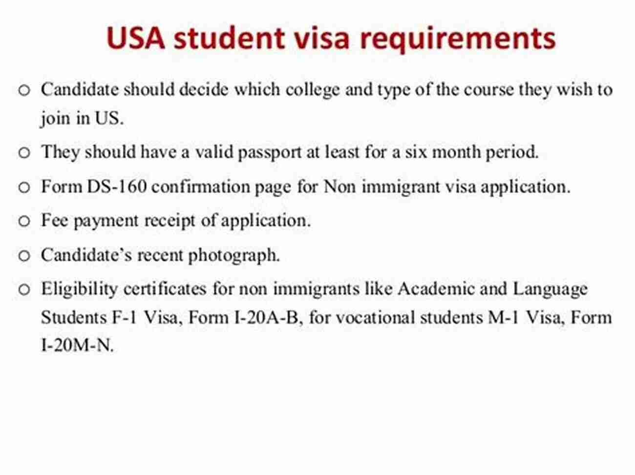 Student Visa Requirements Study Guide USA: How YOU Can Study In The U S Part 2 (Study Guide USA How YOU Can Study In The U S )