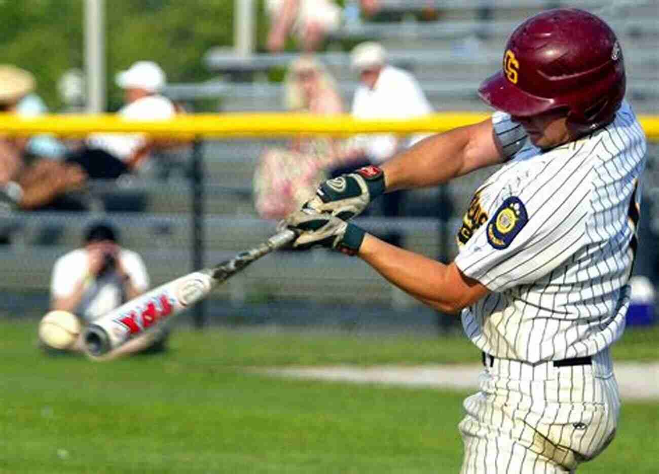 Young Baseball Player Hitting The Ball With A Bat Teach Me To Play: Baseball