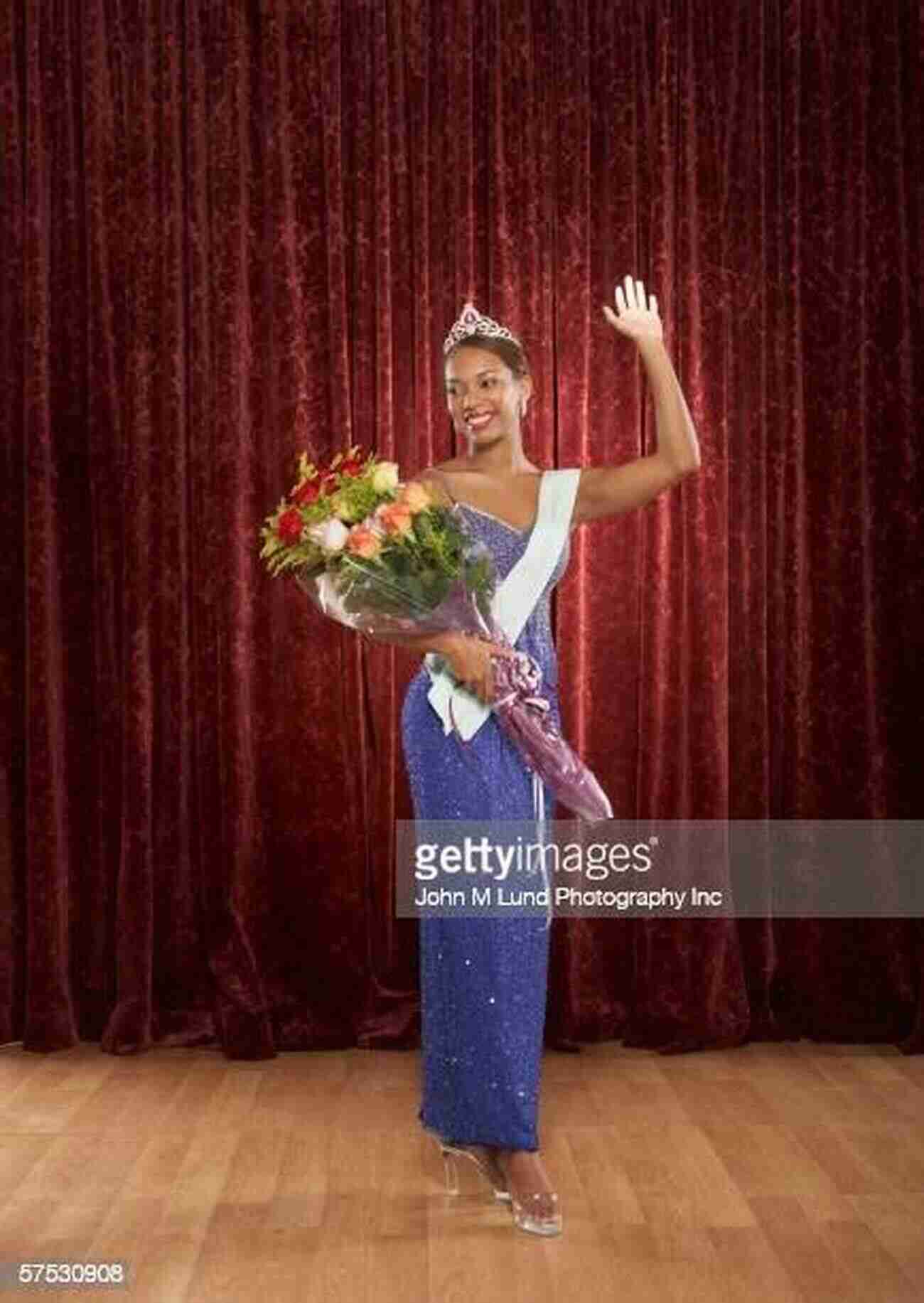 Beauty Queen Gracefully Waving To The Audience Pageant Interviewing Success: Ending With Grace And Ease