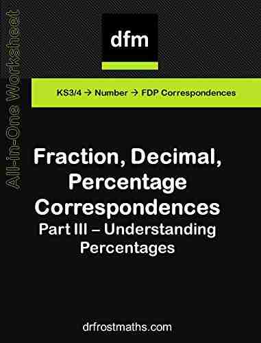 All In One Worksheet Fraction Decimal Percentage Correspondences Part III Understanding Percentages