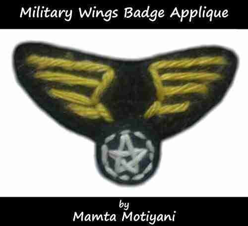 Military Wings Badge Crochet Pattern: An Embellishment To Make For Patriots Pilots Army Men Aviators Heros (Crochet Applique Patterns)