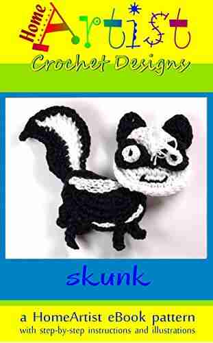 Crochet Pattern: Skunk Applique Homeartist Design