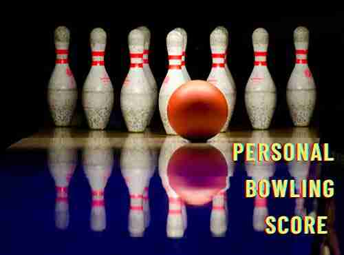 Personal Bowling Score: Lined Notebook / Gift 111 pages 6*9 Soft Cover Matte Finish