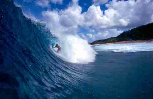 Surfing in Bali John Biggar