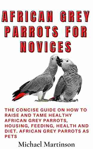 AFRICAN GREY PARROTS FOR NOVICES: The Concise Guide On How To Raise And Tame Healthy African Grey Parrots Housing Feeding Health And Diet African Grey Parrots As Pets